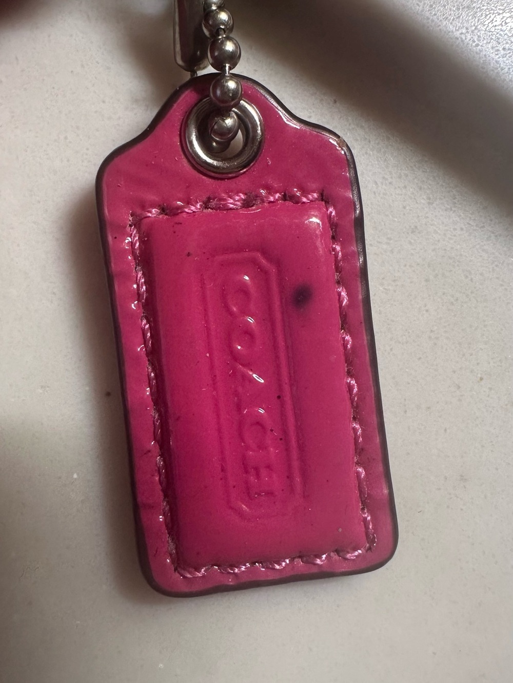 Coach Patent Leather Wristlet in Vibrant Magenta - Picture 5 of 11